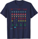 Ugly Christmas Invaders from Space T-Shirt - T-Shirt | Navy