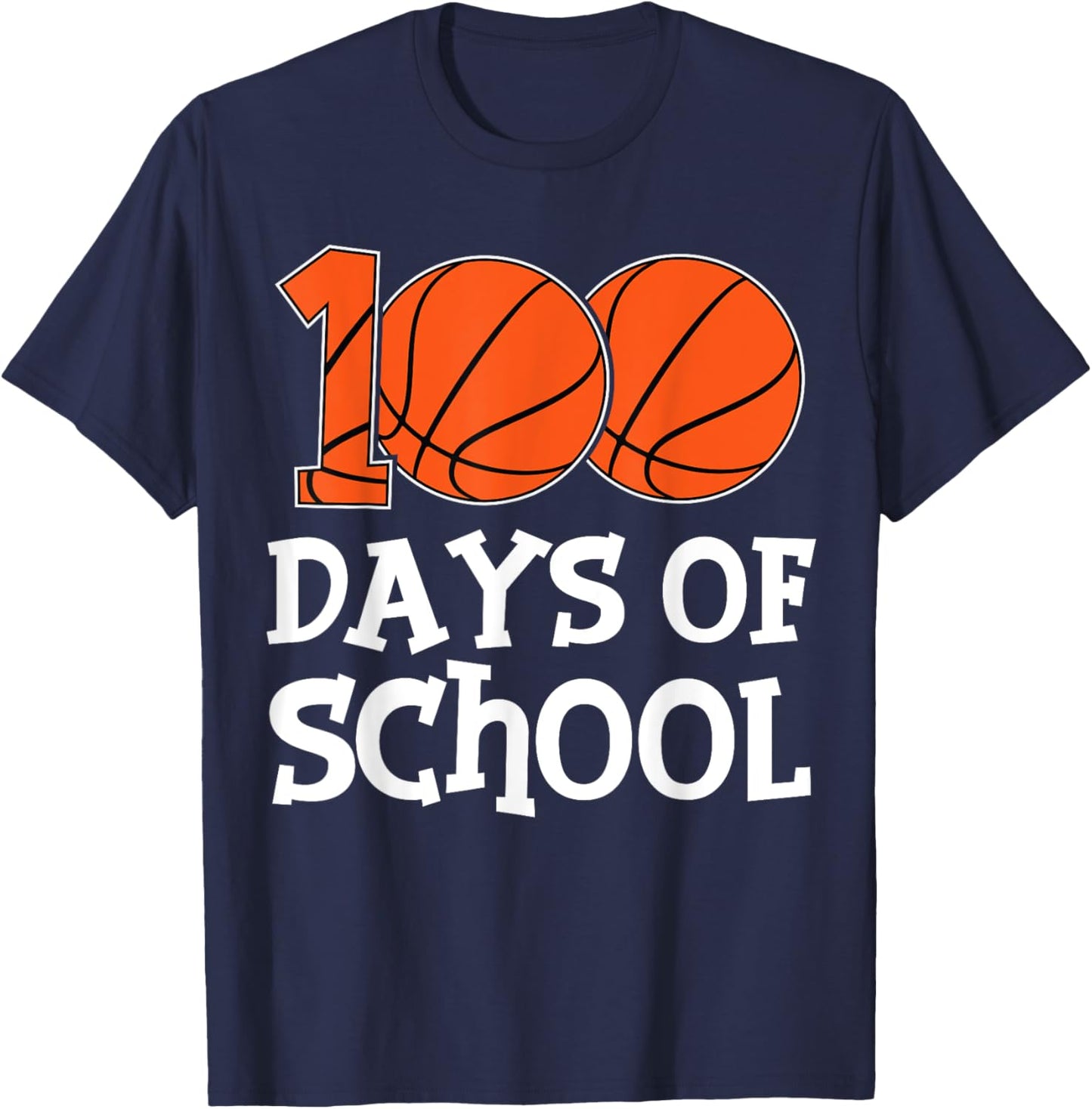 100th Day of School Boys Girls Kids 100 Days of School T-Shirt - T-Shirt | Navy