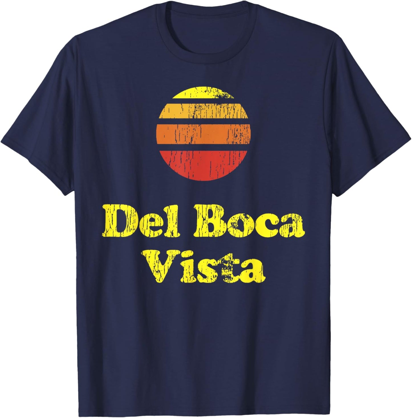 Vintage Del Boca Vista Del Boca Vista Sunset T-Shirt - T-Shirt | Navy