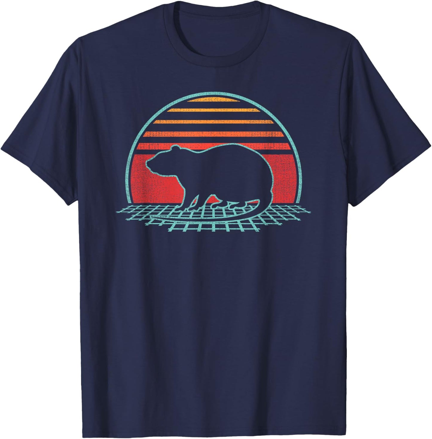 Rat Lover Animal Retro Vintage 80s Style T-Shirt - T-Shirt | Navy