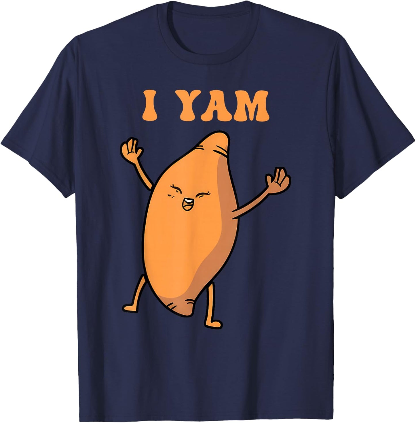 Thanksgiving Matching Couple She's My Sweet Potato I Yam T-Shirt - T-Shirt | Navy