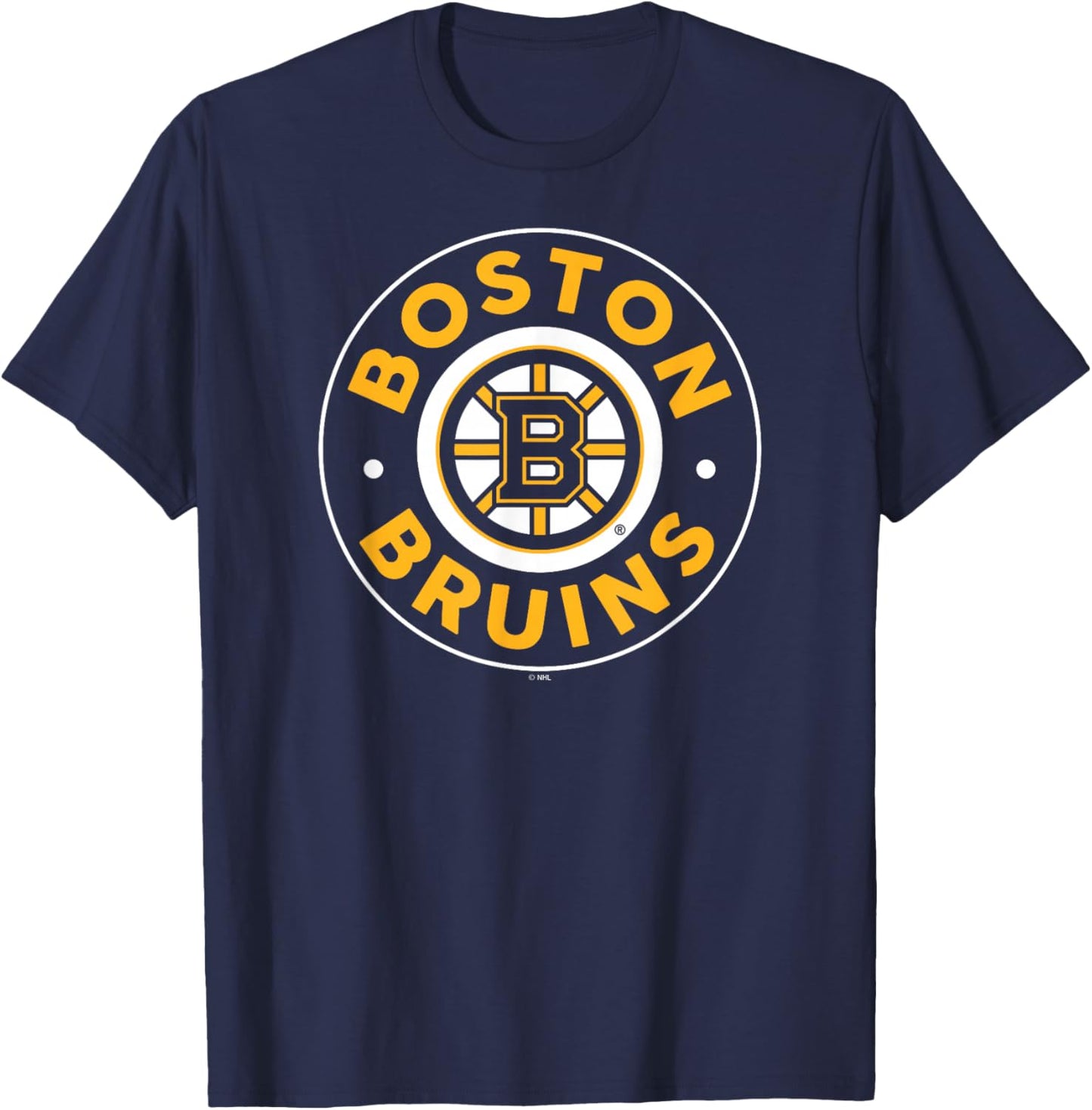 Boston Bruins Symbol Black Officially Licensed T-Shirt - T-Shirt | Navy