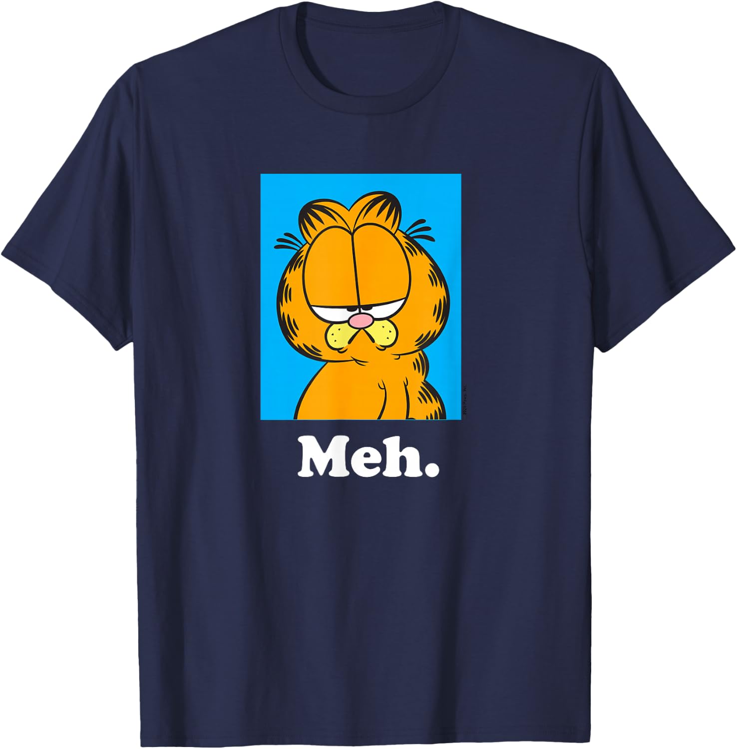 Garfield - Meh T-Shirt - T-Shirt | Navy