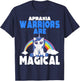 Apraxia Awareness Blue Ribbon Cute Magical Unicorn T-Shirt - T-Shirt | Navy