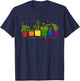 Colorful Plant Pots for Gay Gardeners & Allies T-Shirt - T-Shirt | Navy