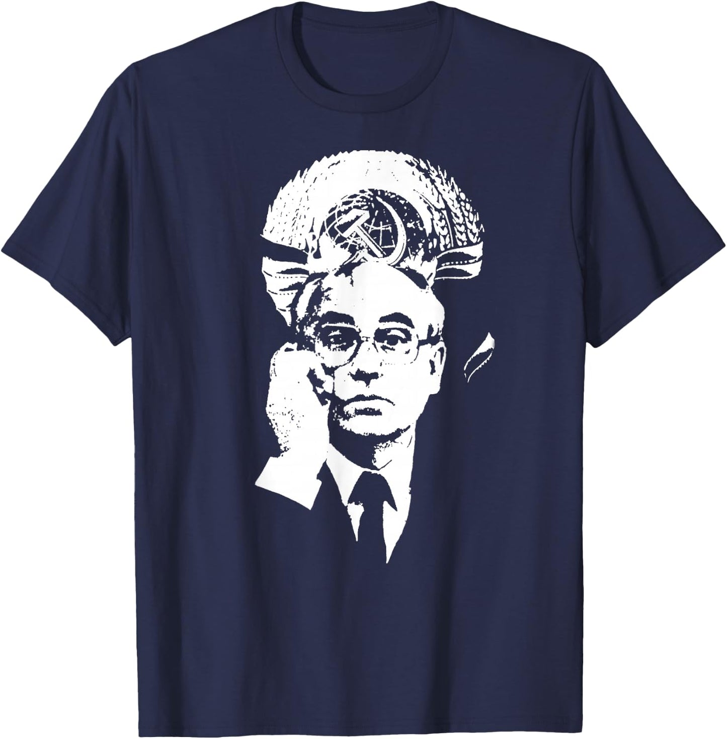 Gorbachev Retro Vintage Soviet SOVI8 T-Shirt - T-Shirt | Navy