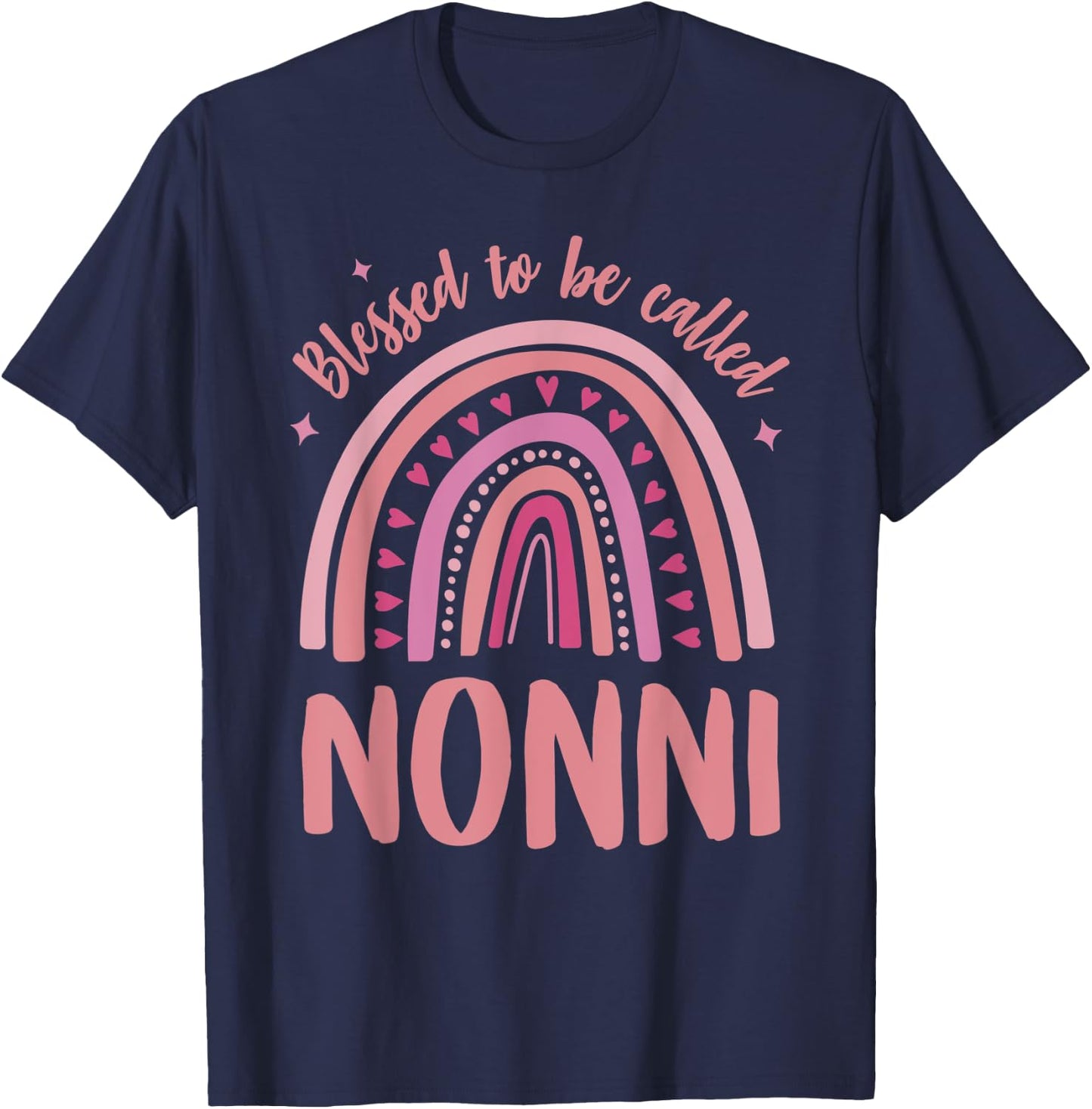 Blessed to be called Nonni idea Mothers Day Nonni T-Shirt - T-Shirt | Navy