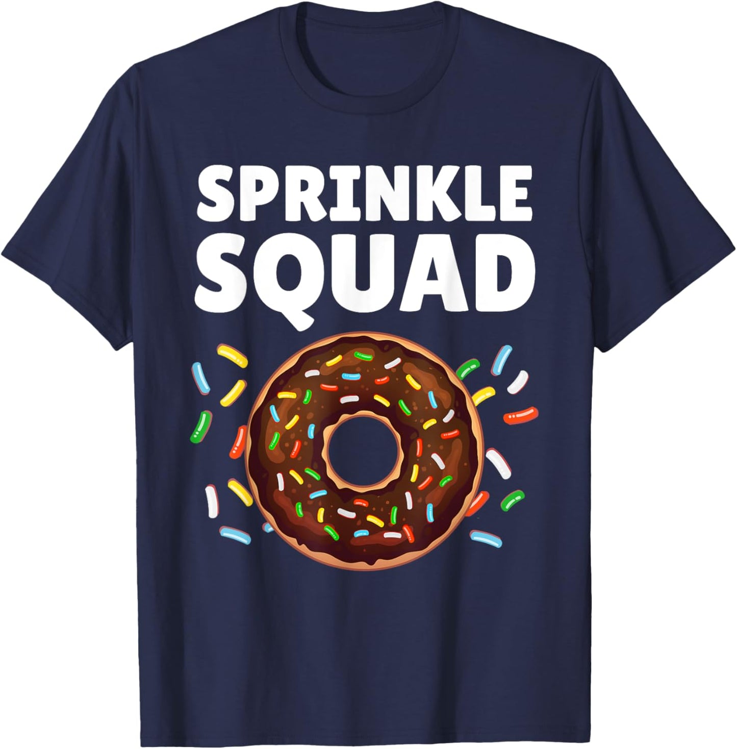 Cool Donut Art Women Kids Donut Squad Doughnut Donut T-Shirt - T-Shirt | Navy