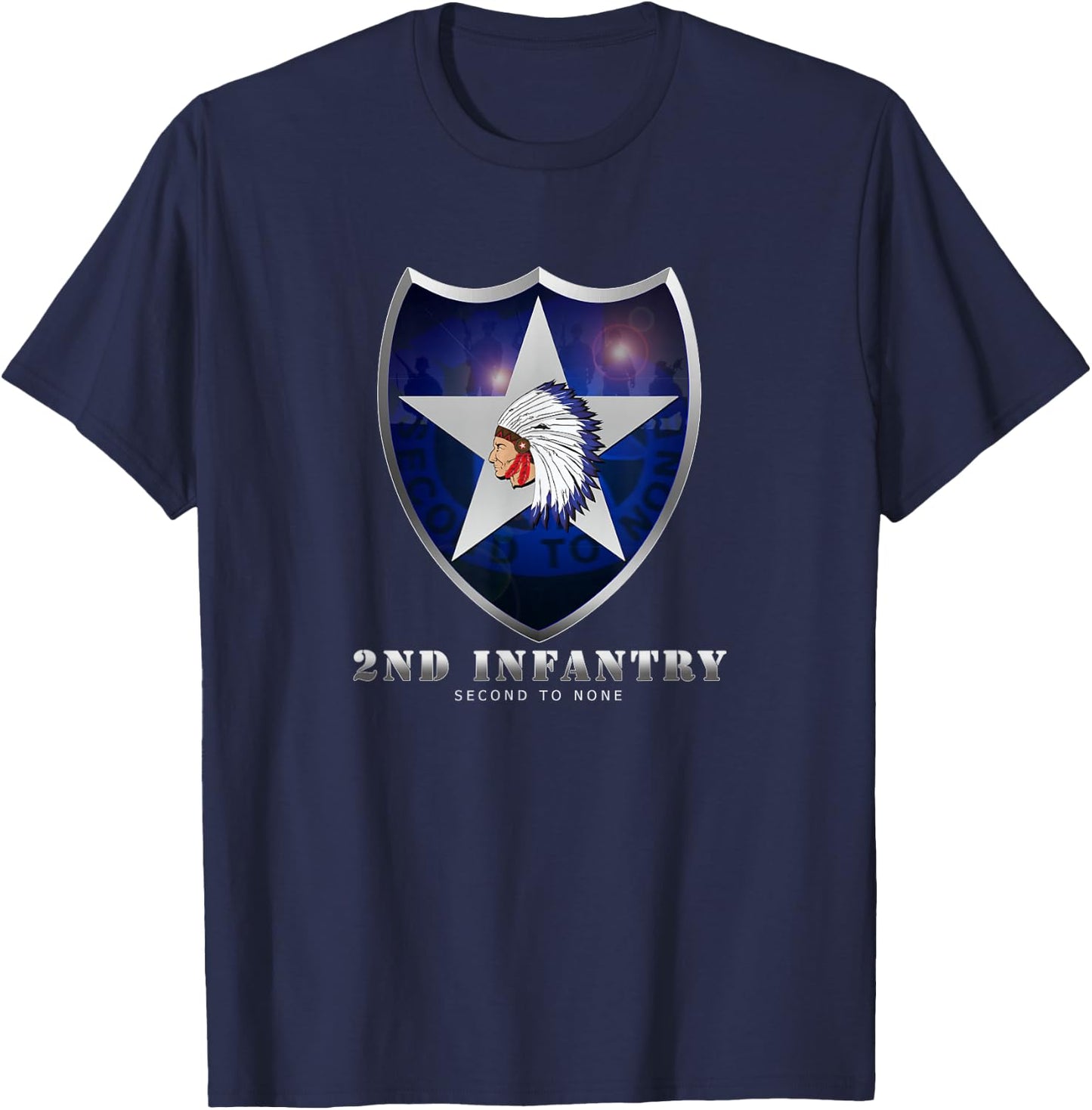 U.S. Army 2nd Infantry Division T-Shirt - T-Shirt | Navy
