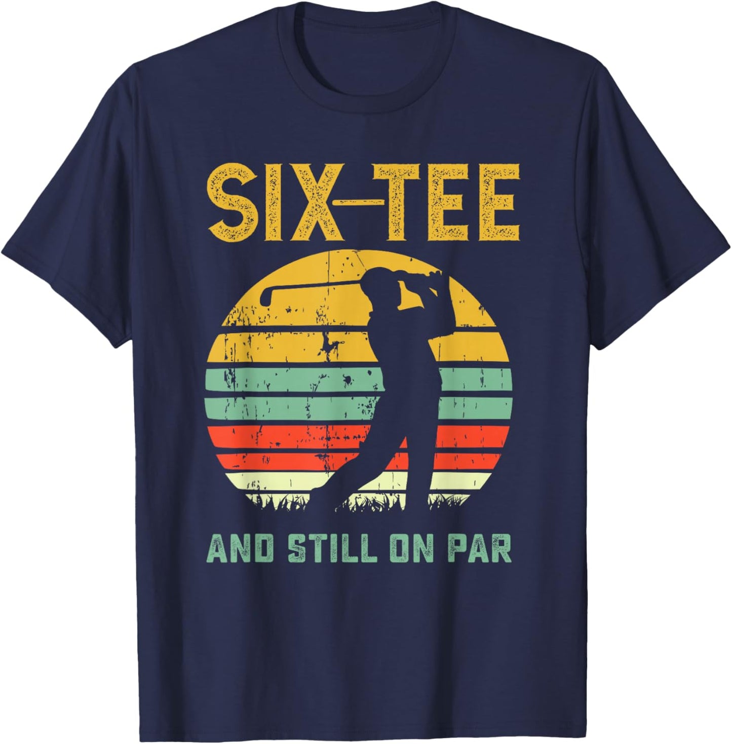 Funny 60th Birthday Golf Pun Golfing 60 Year Old Golfer T-Shirt - T-Shirt | Navy