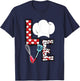 LOVE Lunch Lady Life Chef Cook Food Valentines Day Feb 14th T-Shirt - T-Shirt | Navy