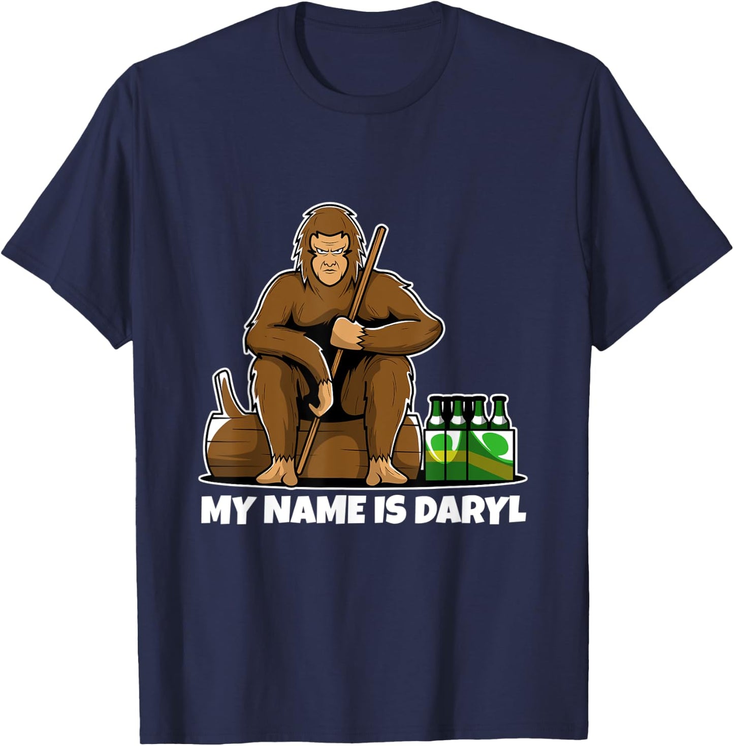 My Name is Daryl Bigfoot T-Shirt - T-Shirt | Navy