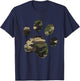 Camo Dog Paw Print funny Gift Pet Parents Men Women Kids T-Shirt - T-Shirt | Navy