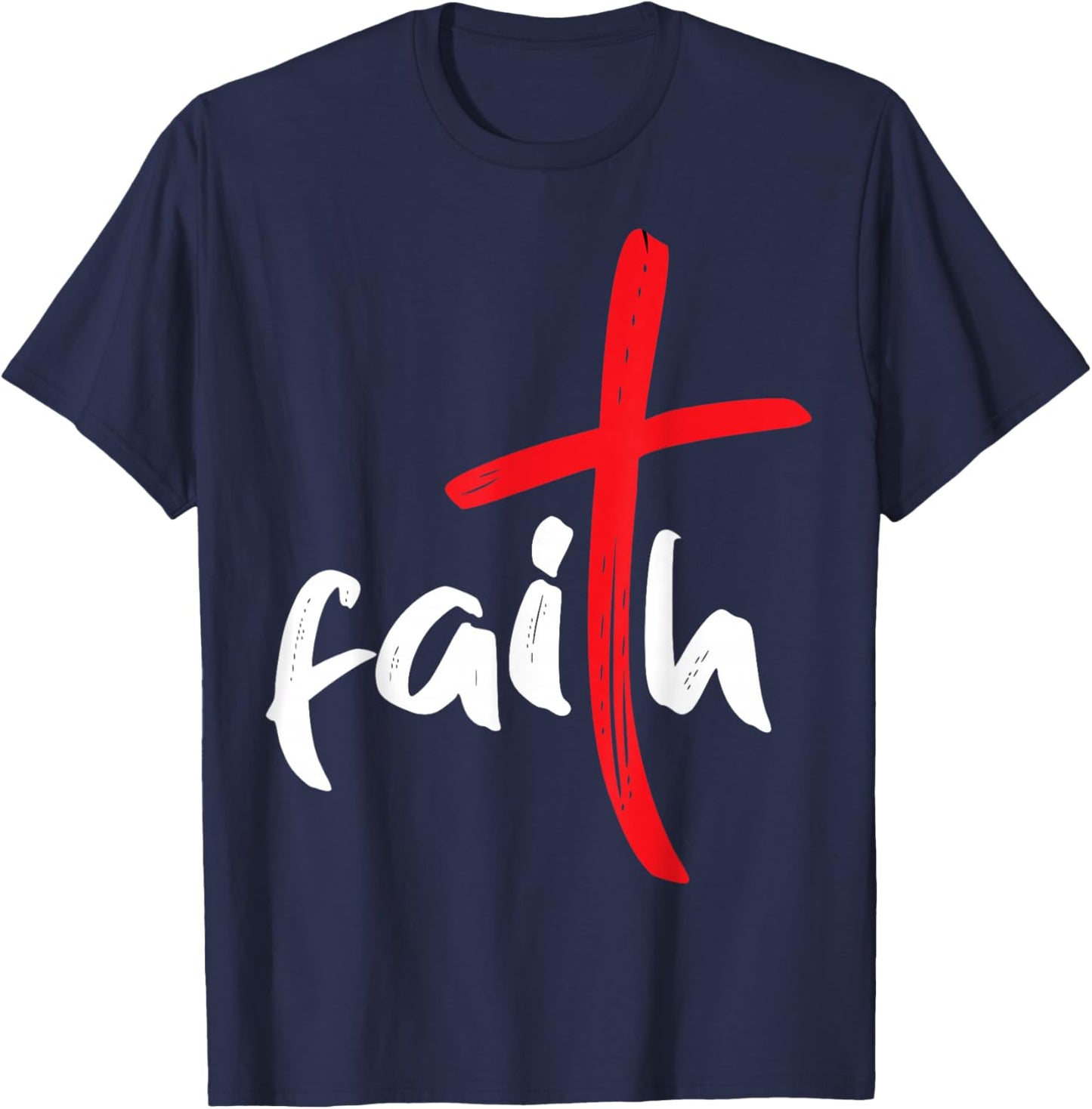 Cross Christian Bible John 3:16 T-Shirt - T-Shirt | Navy