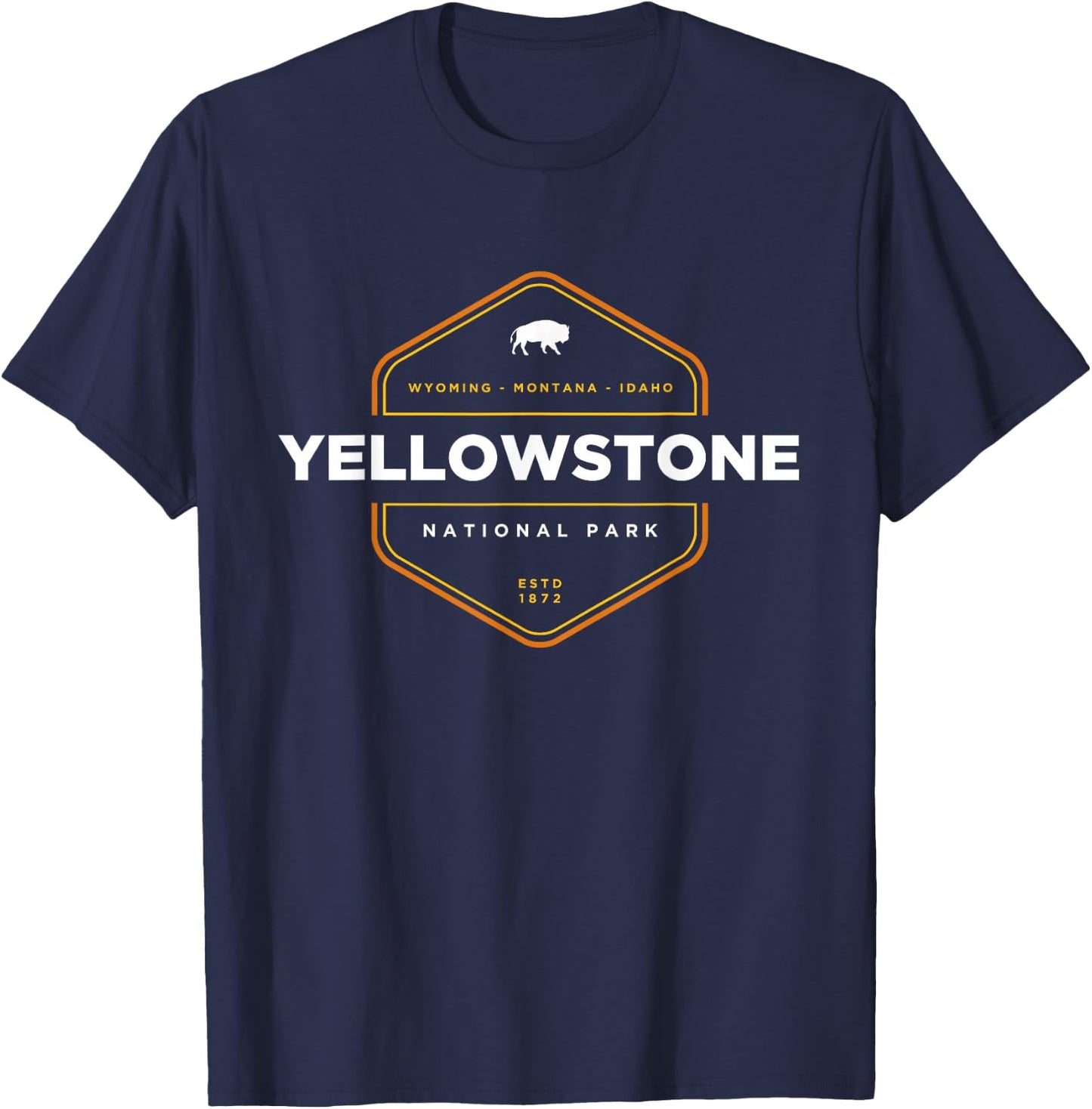 Yellowstone National Park Graphic T-Shirt - T-Shirt | Navy