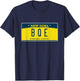 Brooklyn Queens Expressway BQE New York NY License Plate T-Shirt - T-Shirt | Navy