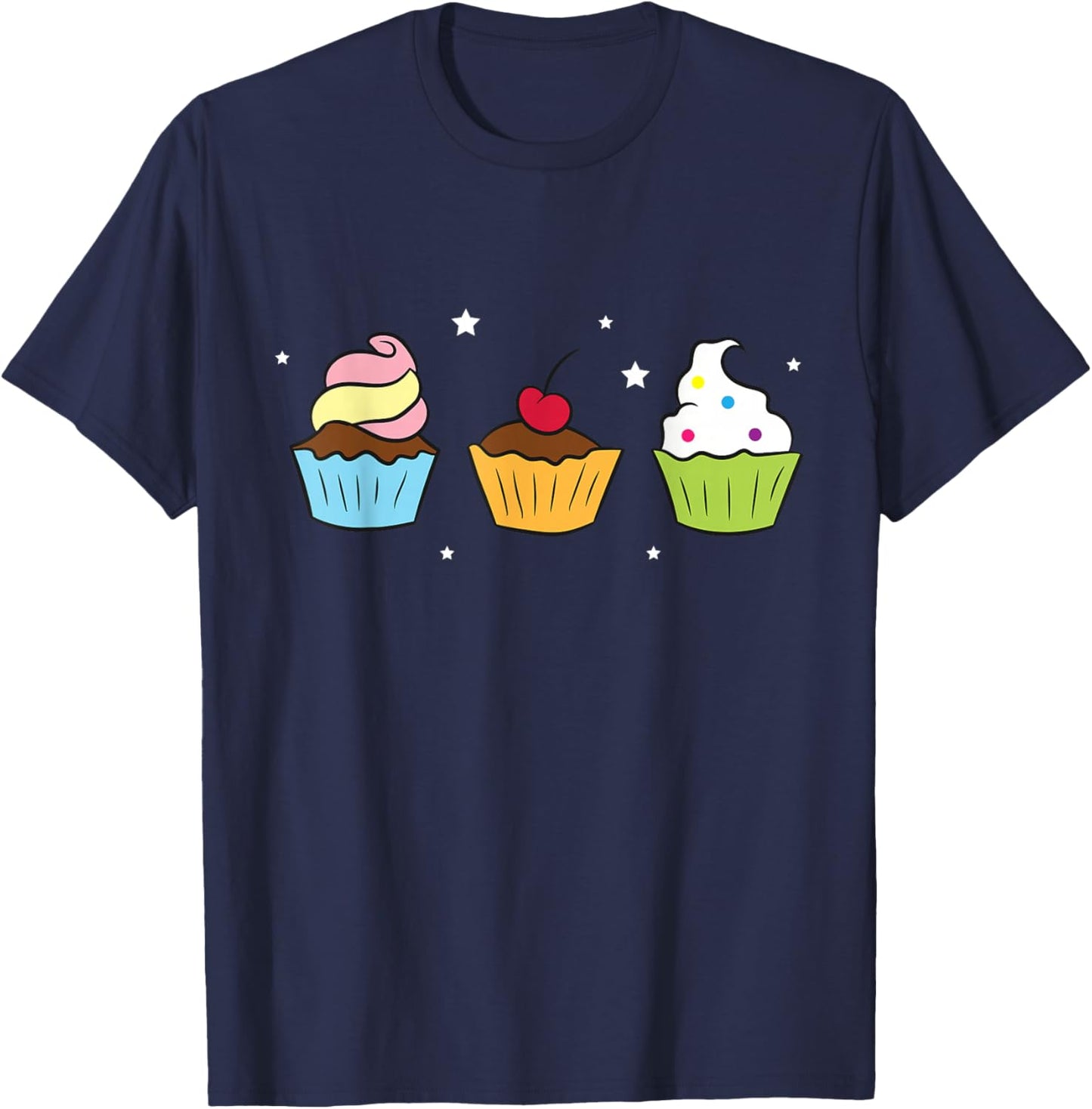 Cupcakes Baking Sweet Cupcakes Sweet Cupcake Baking T-Shirt - T-Shirt | Navy
