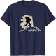 Funny Bigfoot I Believe Loves Alaska AK Sasquatch T-Shirt - T-Shirt | Navy