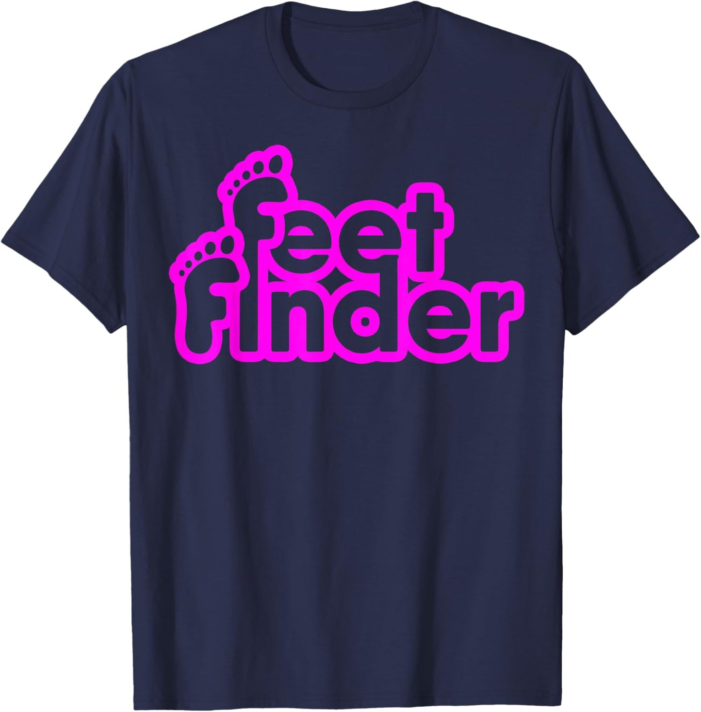 Feetfinder Funny Women T-Shirt - T-Shirt | Navy
