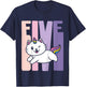 5 Year Old Cute Caticorn Cat Unicorn Birthday Girl B-day T-Shirt - T-Shirt | Navy