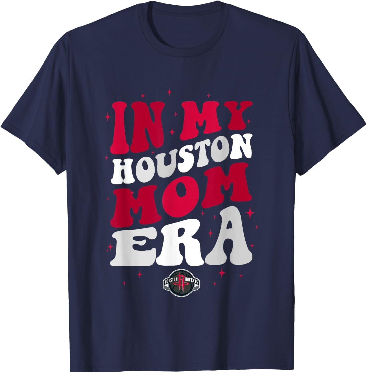 NBA Houston Rockets In My Houston Mom Era Logo T-Shirt - T-Shirt | Navy