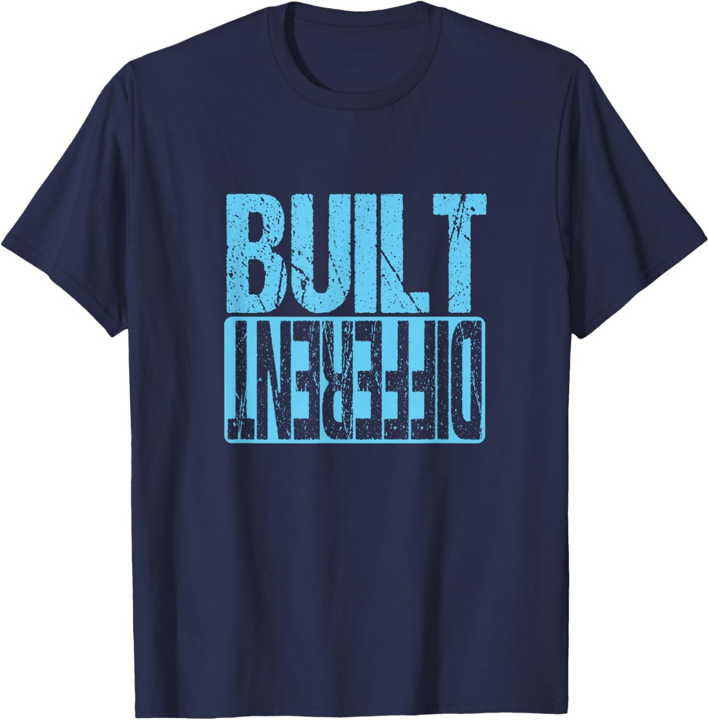 Match Blue Color -Adult Retro-Modern Black Small Short Sleeve T-Shirt - T-Shirt | Navy
