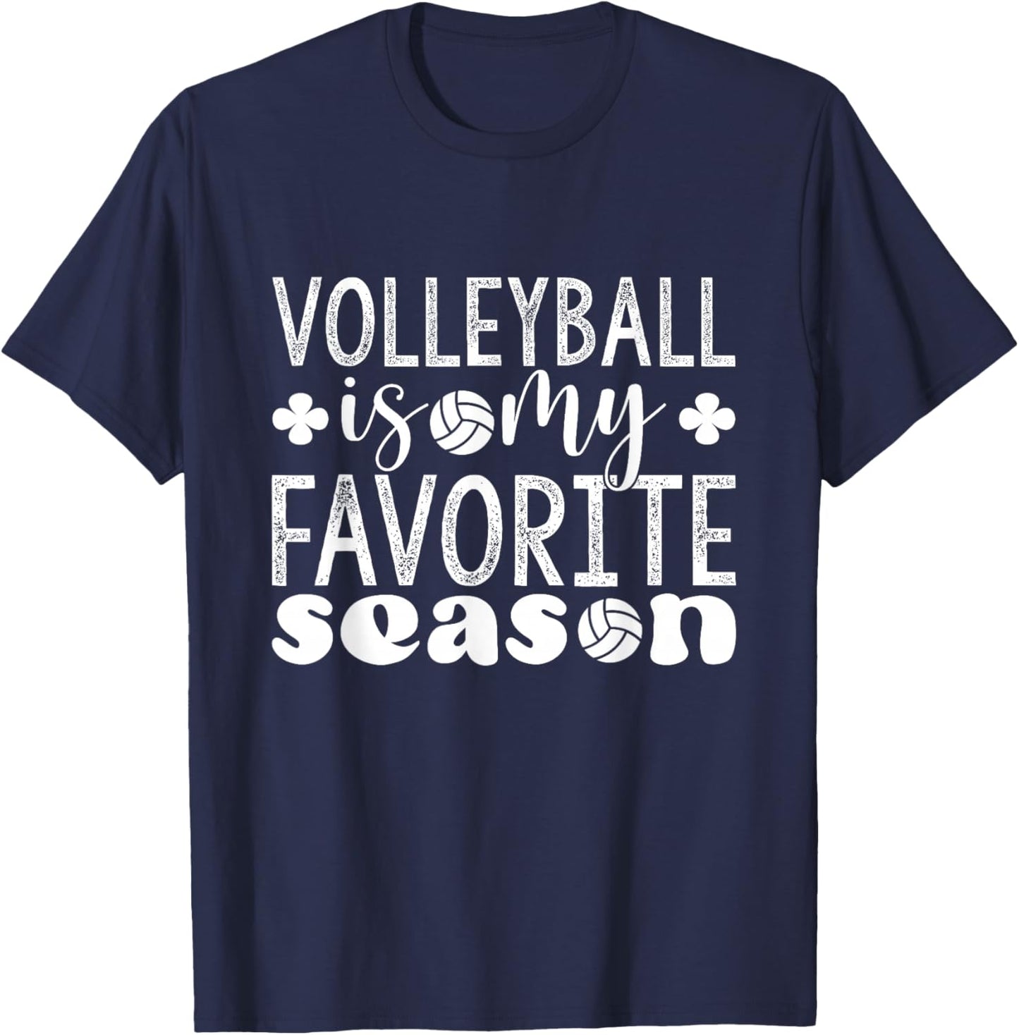 Volleyball Player Funny Volleyball Lover Volleyball Fans T-Shirt - T-Shirt | Navy