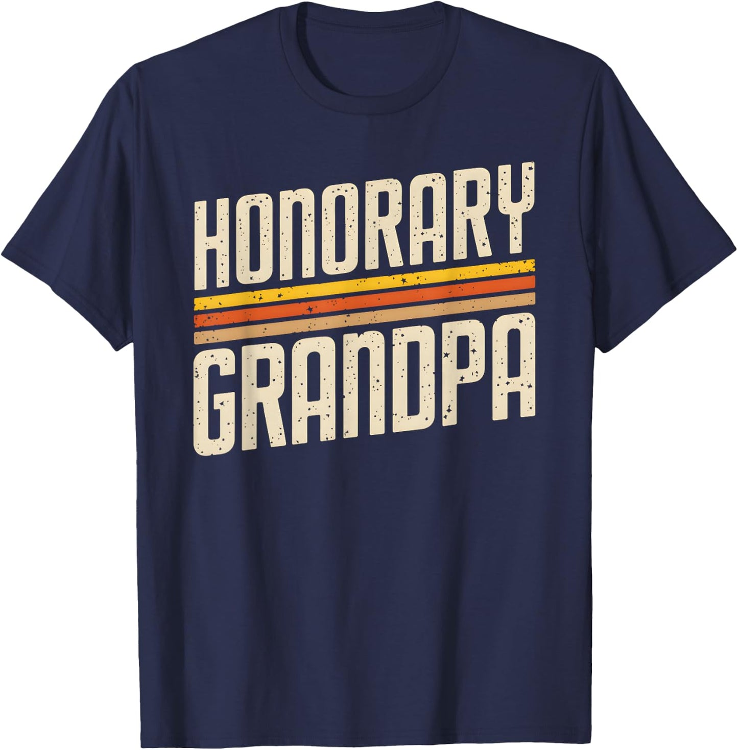 Retro Honorary Grandpa T-Shirt - T-Shirt | Navy