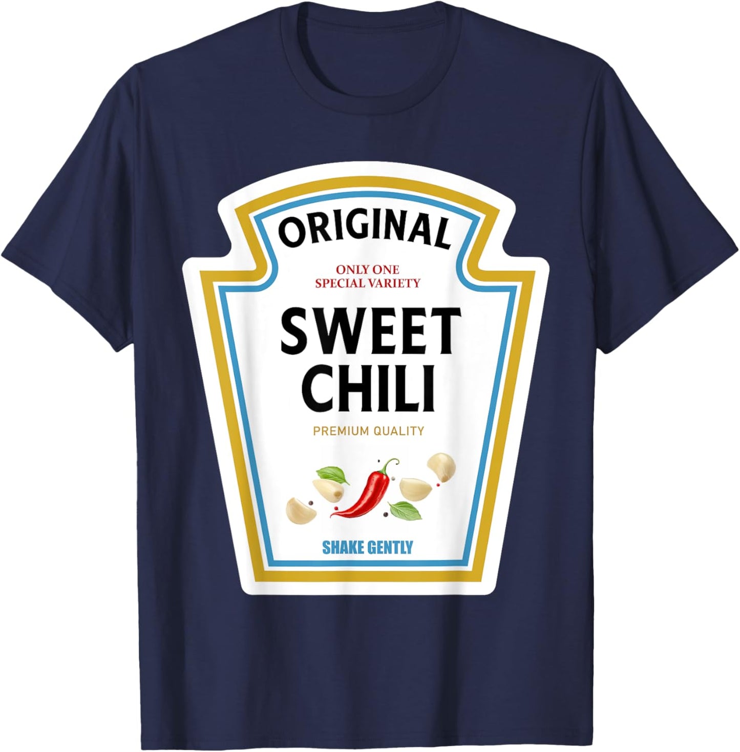 Sweet Chili Halloween 2024 Costume Family Matching Ketchup T-Shirt - T-Shirt | Navy