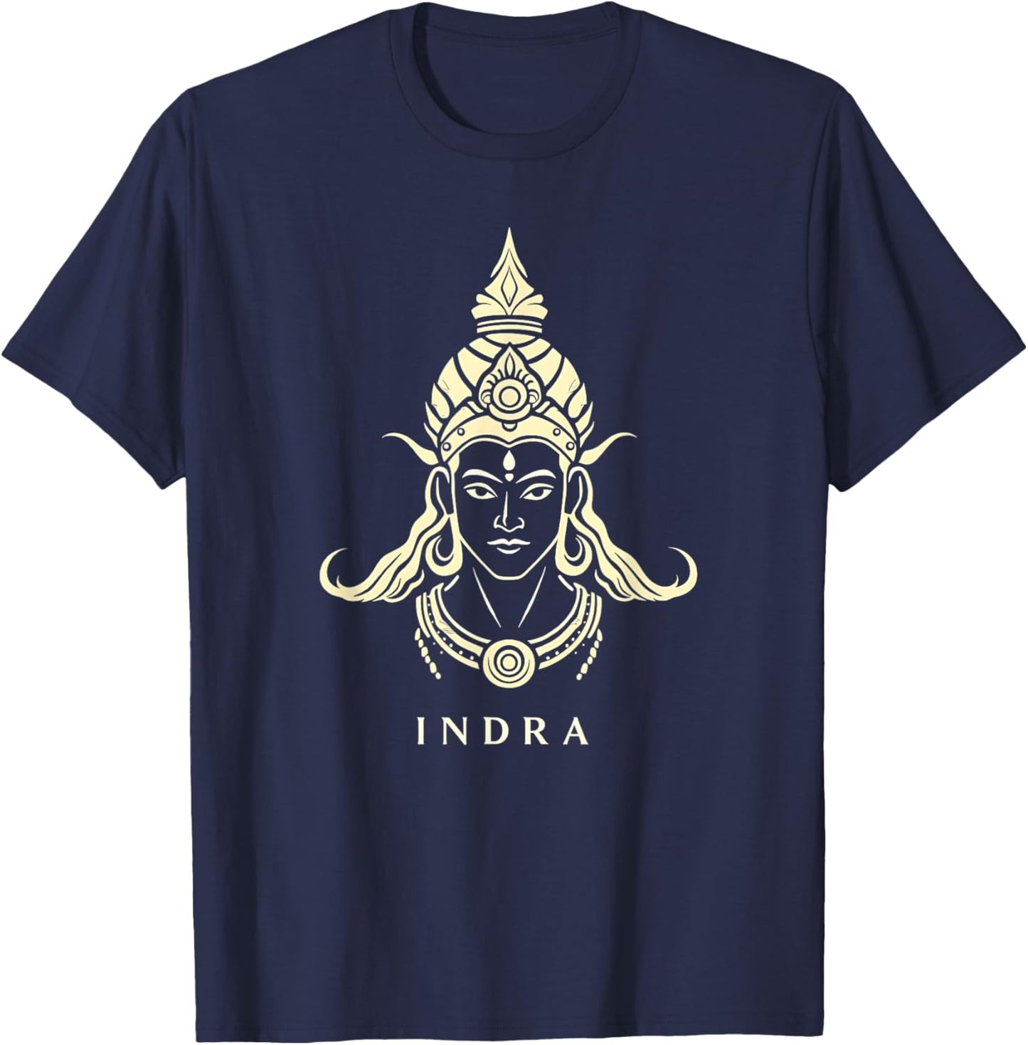 Indra Ancient God and King of the Devas T-Shirt - T-Shirt | Navy