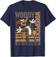 Woody Woodpecker Ha Ha Ha Jumping Poster T-Shirt - T-Shirt | Navy
