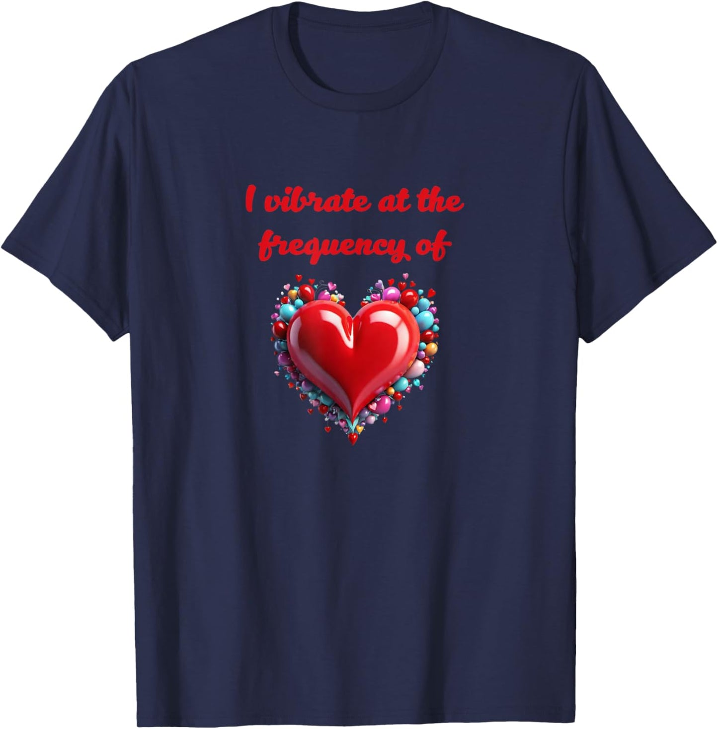 Metaphysical Love Frequency Design T-Shirt - T-Shirt | Navy