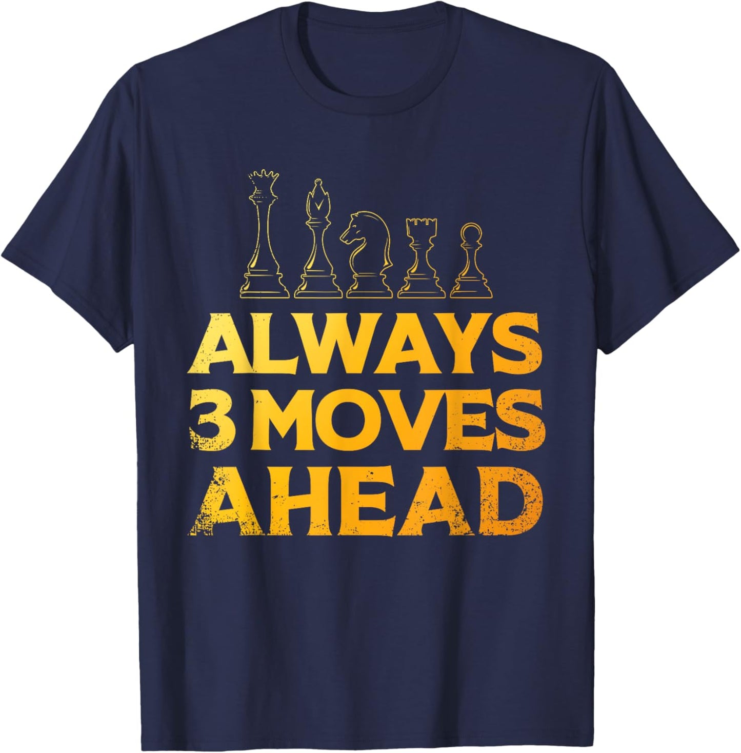 Cool Chess Design Women Kids Board Game Chess Player T-Shirt - T-Shirt | Navy