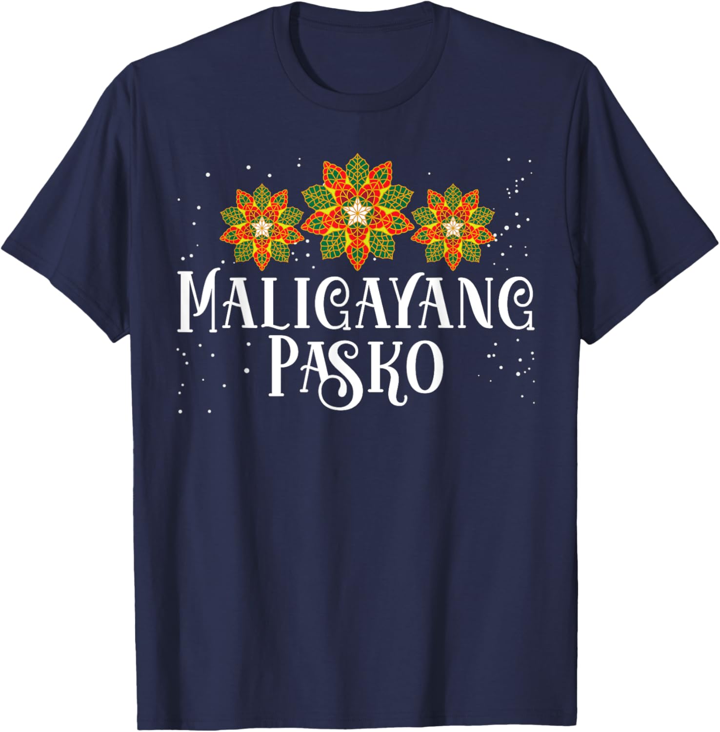 Philippines Christmas Pinoy Maligayang Pasko T-Shirt - T-Shirt | Navy