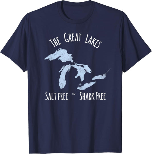 Salt Free Shark free T-Shirt - T-Shirt | Navy