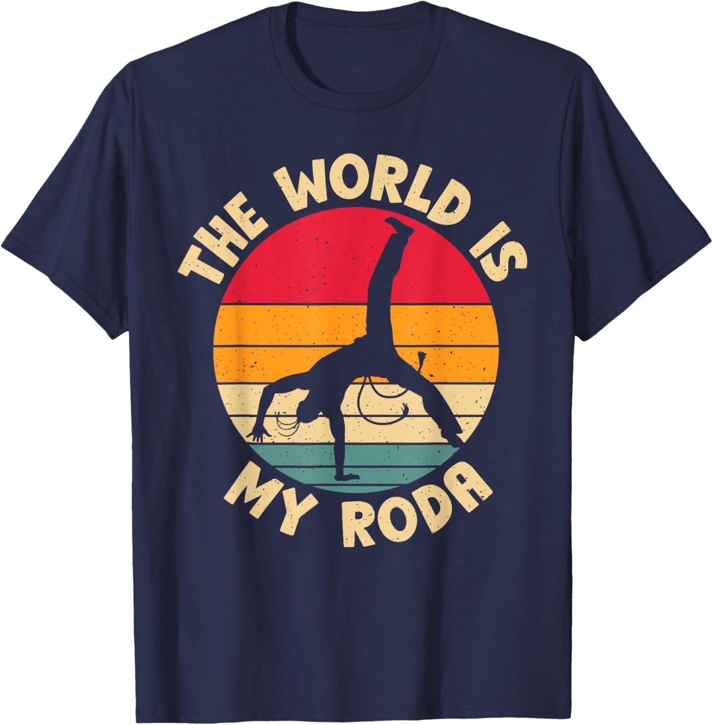 The World is my Roda Capoeira T-Shirt - T-Shirt | Navy
