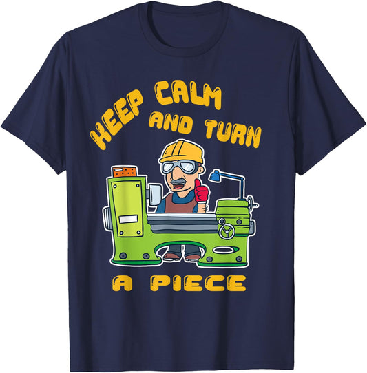Metal Lathe | Milling Machine Shirt T-Shirt - T-Shirt | Navy