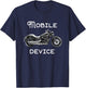 Mobile Device - Clever Motorcycle T-Shirt - T-Shirt | Navy