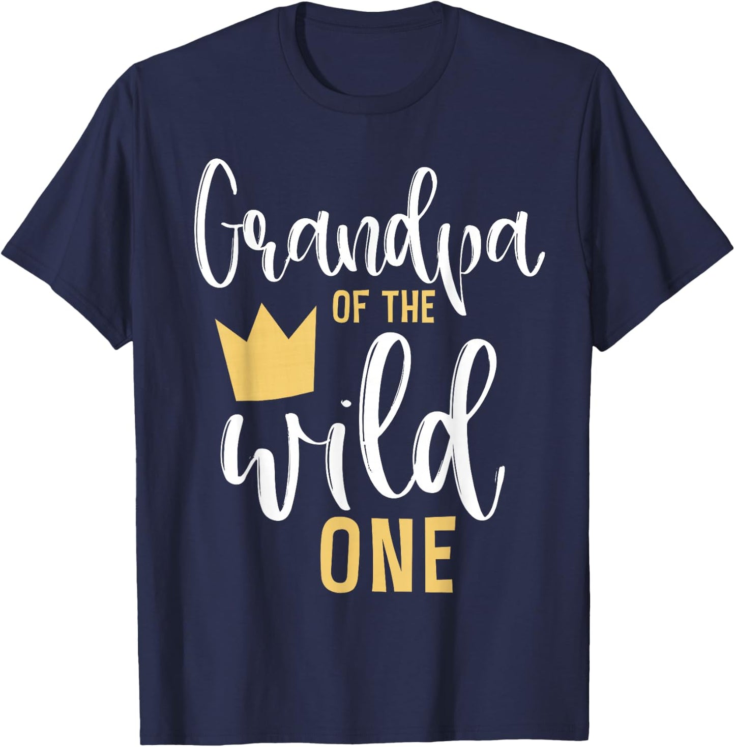 Grandpa of the Wild One Matching 1st Birthday First Thing T-Shirt - T-Shirt | Navy