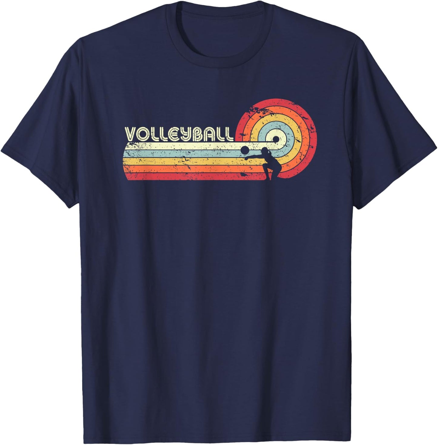 Volleyball Shirt Vintage T-Shirt - T-Shirt | Navy
