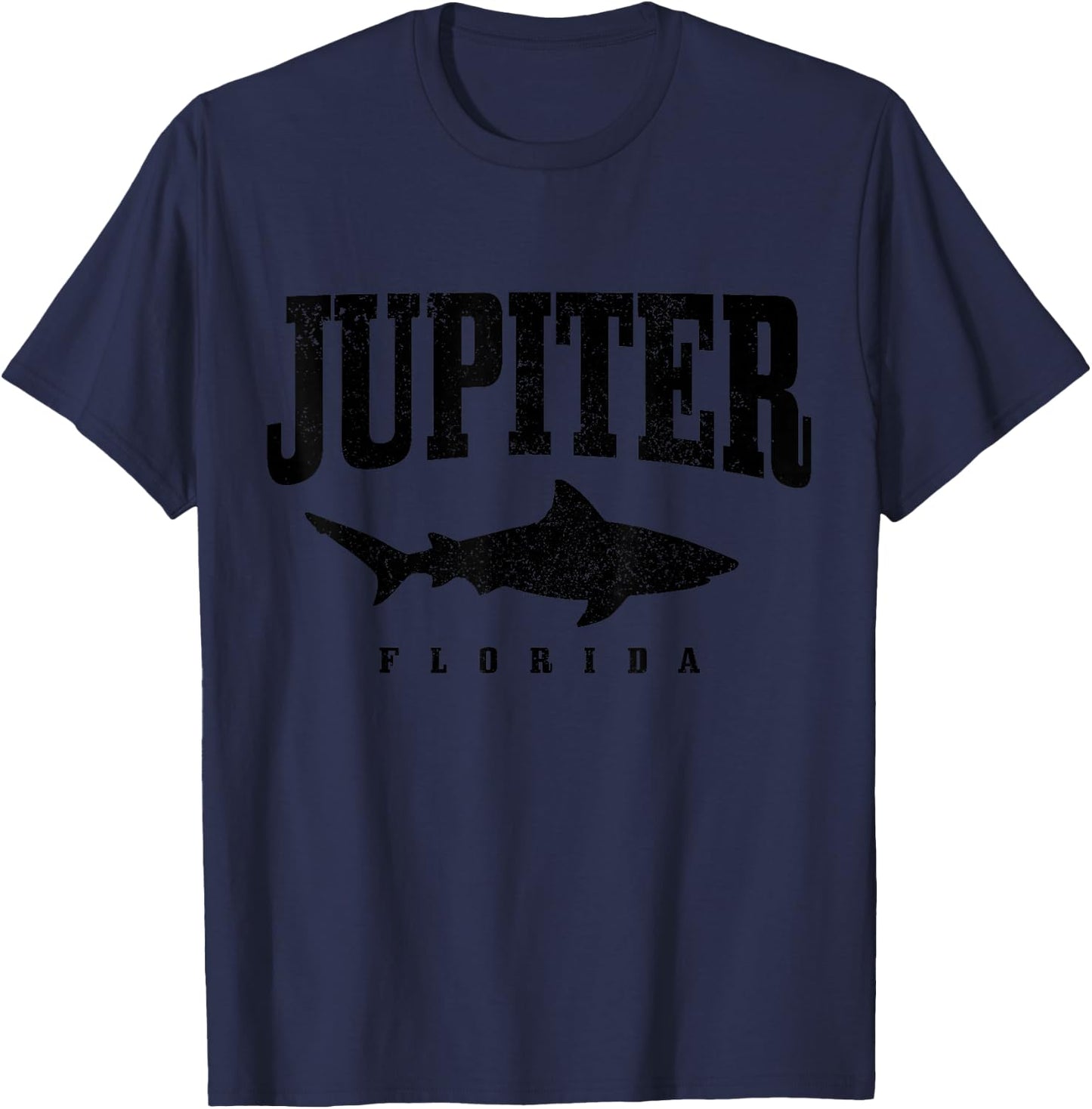 Jupiter Florida Diver Shark Diver Vintage T-Shirt - T-Shirt | Navy