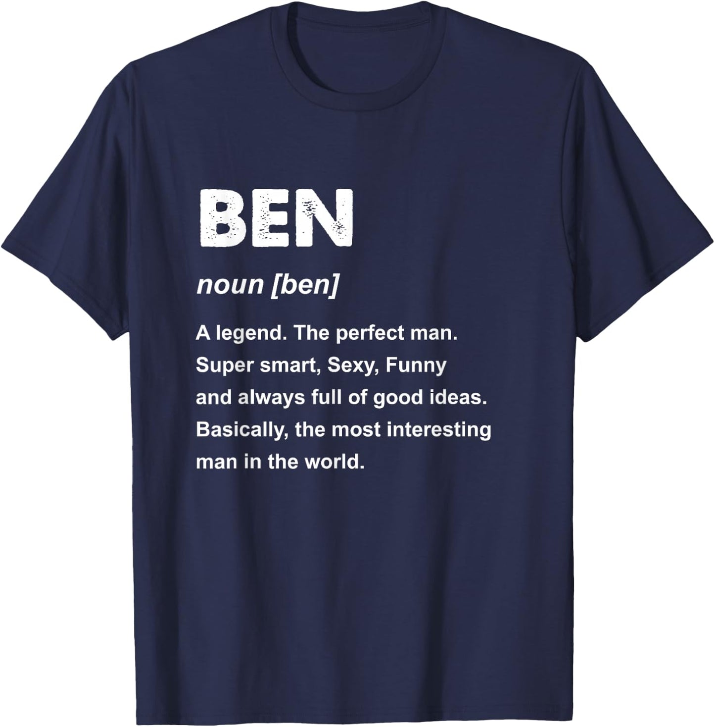 Ben Name T-Shirt - T-Shirt | Navy