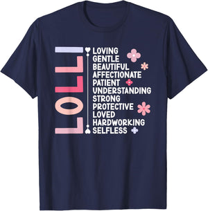 Lolli Grandma Lolli Grandmother Appreciation , Small T-Shirt - T-Shirt | Navy