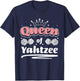 Queen Of Yahtzee Game Night Dice Game T-Shirt - T-Shirt | Navy