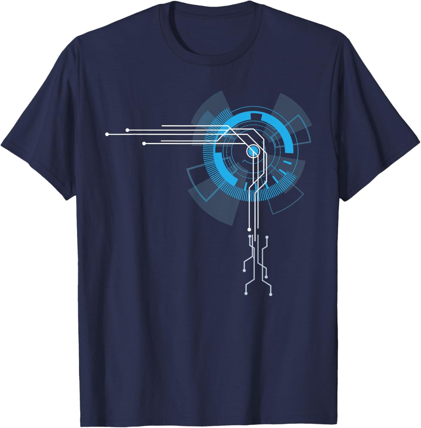IT Developer Art Women Programming Computer Circuit T-Shirt - T-Shirt | Navy