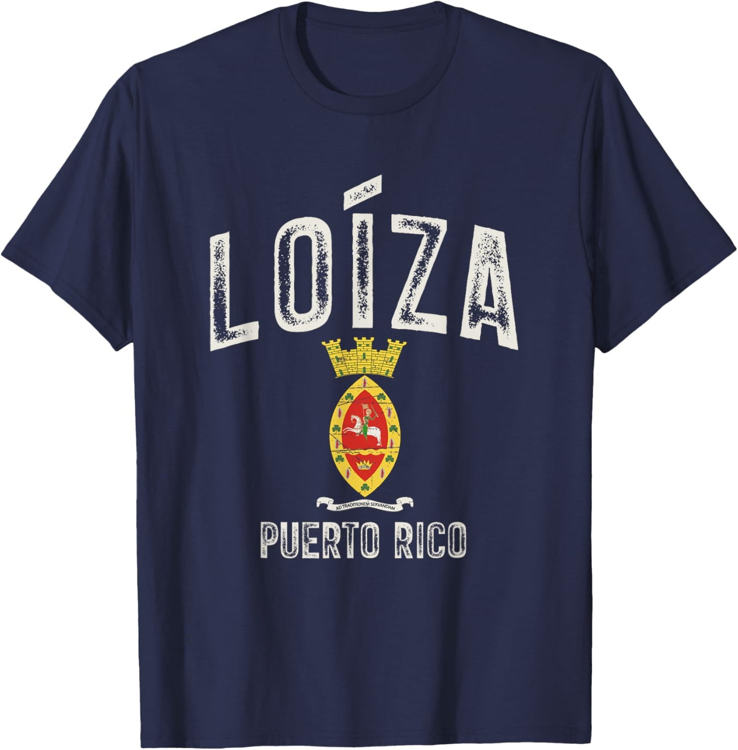 Loíza City in Puerto Rico, Loíza Armorial T-Shirt - T-Shirt | Navy
