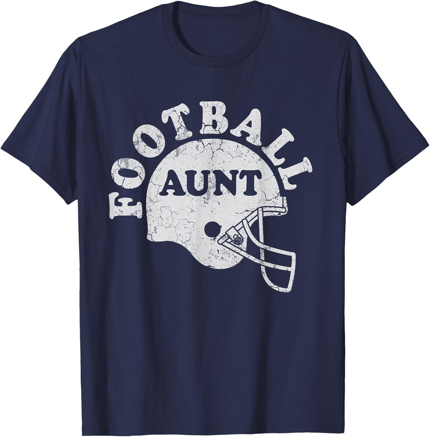 Football Aunt Sports Family T-Shirt - T-Shirt | Navy