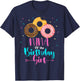 NINA Of The Birthday Girl Donut Matching Family Party T-Shirt - T-Shirt | Navy