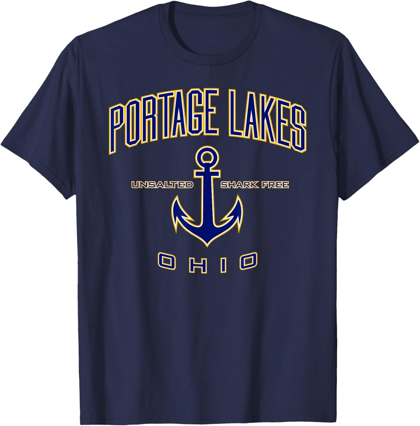 Portage Lakes Shirt , Men, Girls & Boys T-Shirt - T-Shirt | Navy