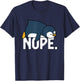 Blissss Funny Nope Not Today Lazy Penguin Animal Lover - Black, -Adults, Short Sleeve, Cotton 100% Polyester 0%, Small T-Shirt - T-Shirt | Navy